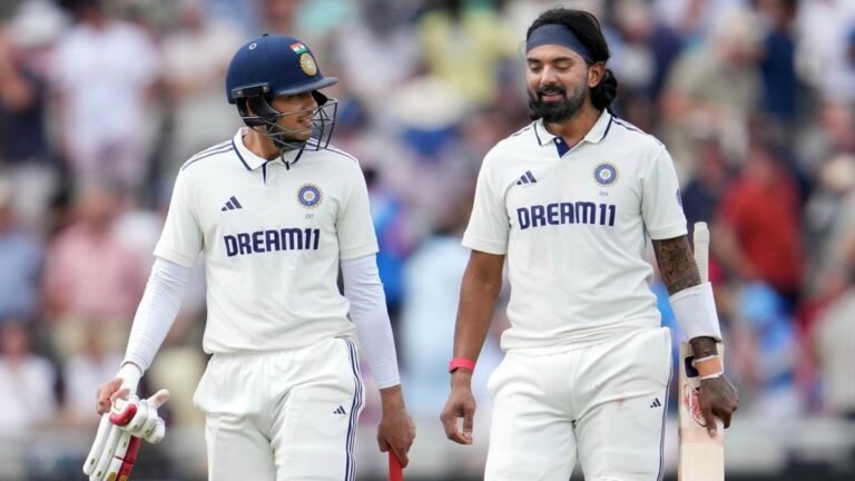 India shows the spine as a courageous SHUBMAN GILL, KL RAHUL DRAG Manchester test up to 5