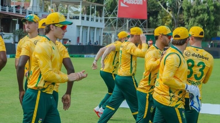 Zim vs Sa: Hermann, brevis star as southern Africa wins 1. Match tri-series