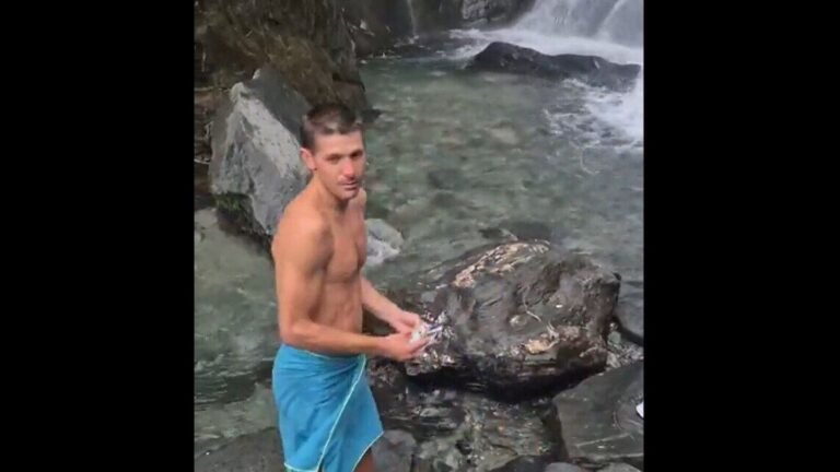 Watch | Foreign tourist cleans garbage near Kangra waterfall when Indian visitors look at | Tech Word News