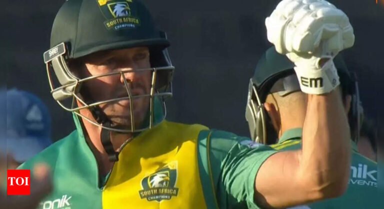 Watch: Incredible! 41-year-old AB de Villiers Battle of Hamstring injury to score 47-ball tons vs Pakistan in WCL 2025 Final-Tech Word News