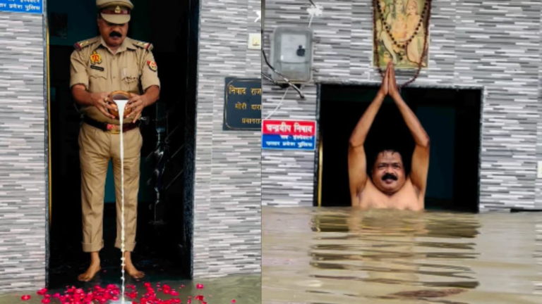 Watch: UP COP offers prayers for flood water outside your home, calls it “blessing” | Tech Word News