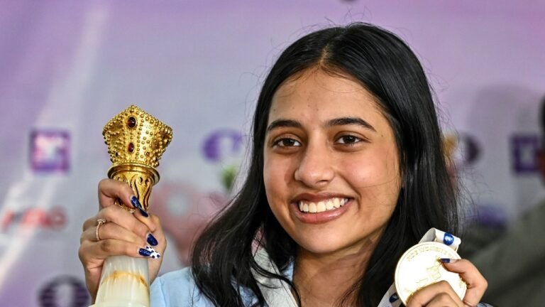 Chief Judge India Felicitates Divya Deshmukh after the glory of the World Chess Cup