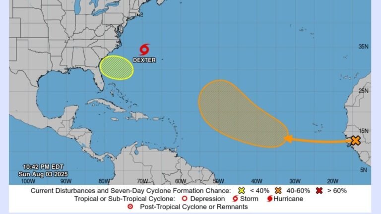 Map of tropical storm Dexter: NWS warns of a low -pressure area near North Carolina, says Cyclone ‘made to…’ | Tech Word News