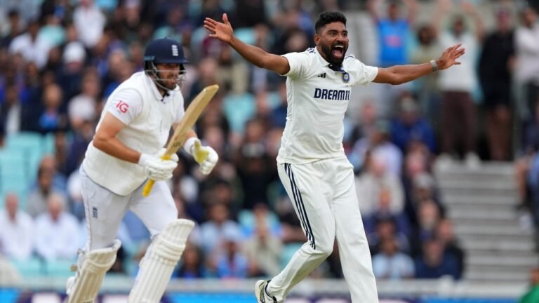 Emotional siraj reacts after India helps on an exciting oval victory: he always believed
