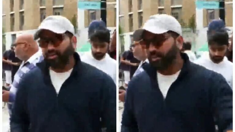 Former Test Captain Rohit Sharma arrives in oval to support India in 5th test: Watch