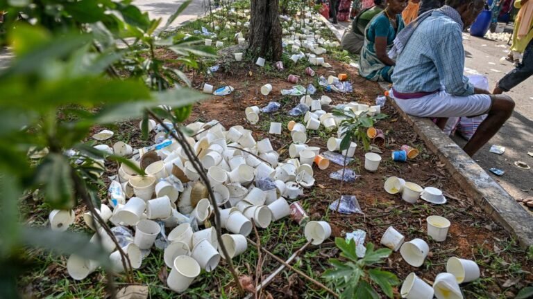 KERALA FALL FLAGS Danger of using “paper cups” as a substitute for plastic food containers
