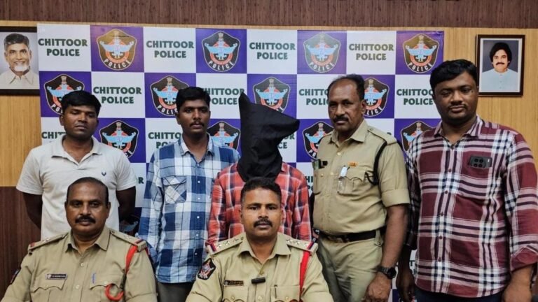 Man arrested in chittoor for “robbing” older couples and women at a knife point