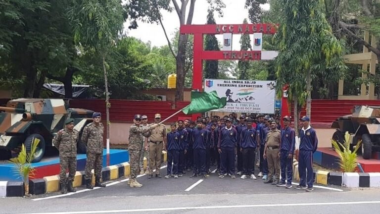 The NCC Trekking Expedition begins in Tirupati