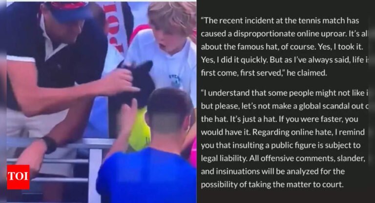 US Open: Millionaire CEO advocates moment Cap -satch, warns legal steps – “first comes, first waitress” | Tennis News – The Tech Word News