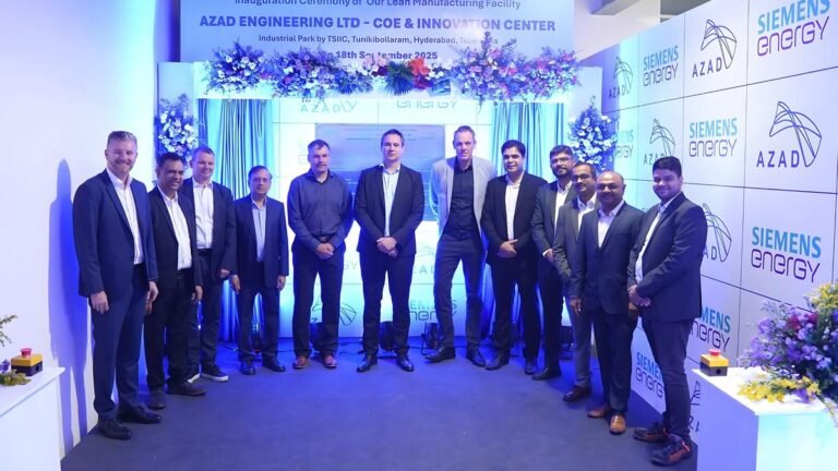 AZAD Engineering opens the device and creates parts for Siemens energy in Hyderabad