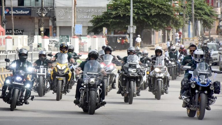 Rally by bike to create awareness against drug abuse held in Mysur