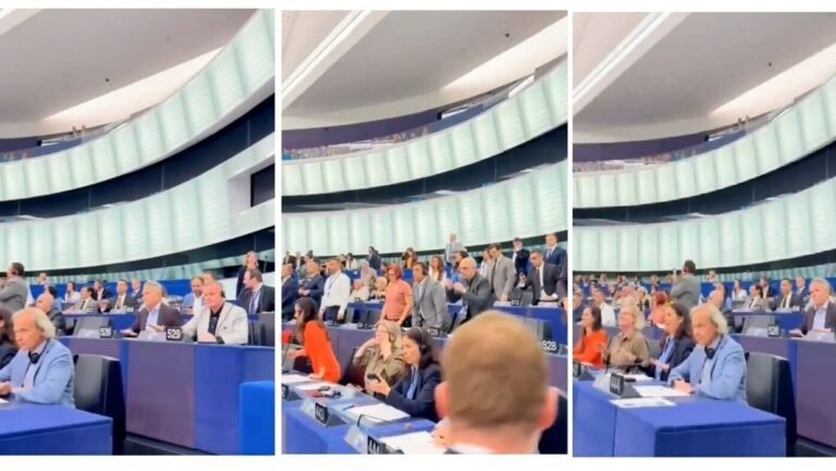 Watch | EU Parliament Bang Bang in protest against the moment of silence for killed supporters Maga Charlie Kirk | Tech Word News