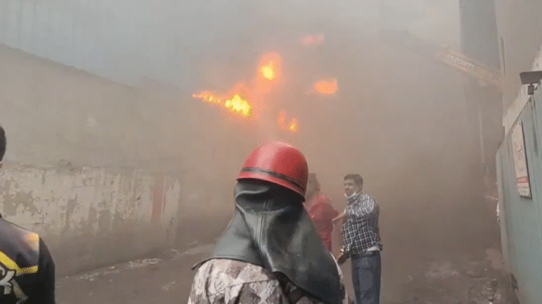 Two workers killed, 20 injured when blast triggers fire on a textile unit in gujarat