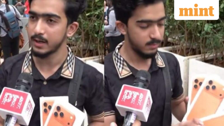 Sales of iPhone 17: Mumbai Man stands in the queue from 3:00 to become one of the first buyers in India | Tech Word News