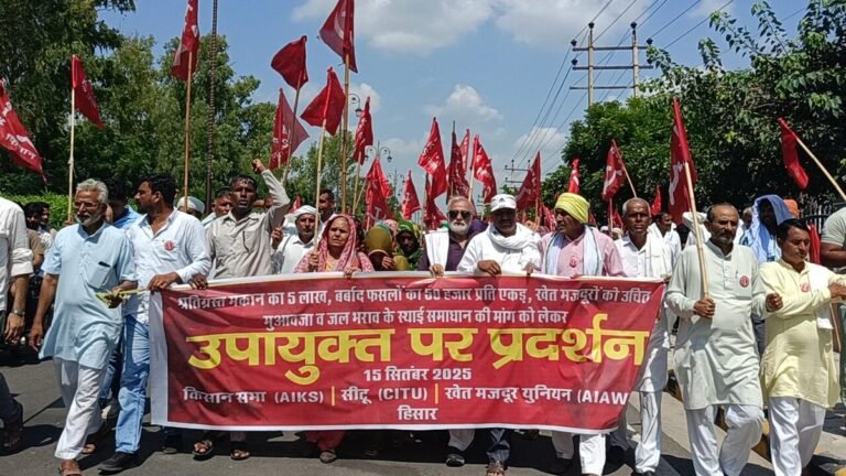 Haryan farmers protest against the “clumsy” solution of the flood situation