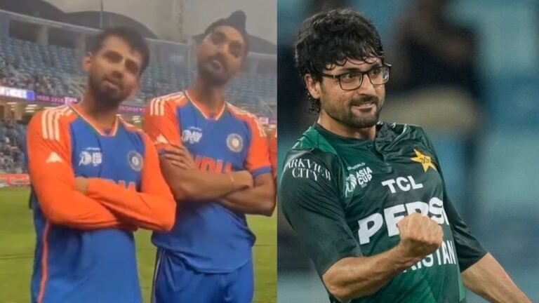Watch: Arshdeep, Harshit, Jitesh imitating Abrara Ahmed’s celebration after victory in Asia Cup