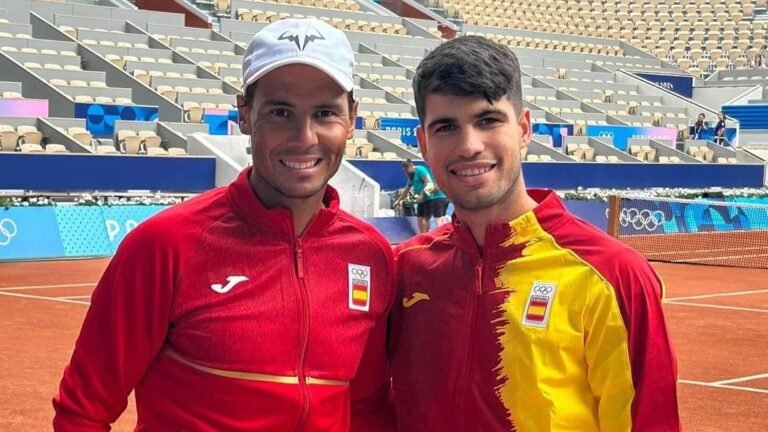 Rafael Nadal congratulates Alcaraza after the Spaniard won us, grabs No. 1