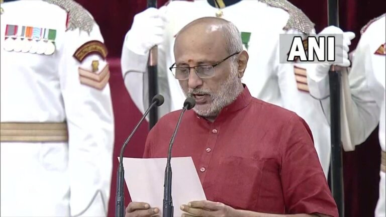 CP Radhakrishnan swore to the 15th Indian vice -president | Tech Word News