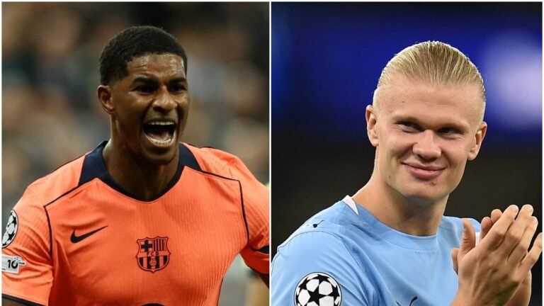 Marcus Rashford Redemption in Barcelona will win like Erling Haaland Nets 50. Goal UCL