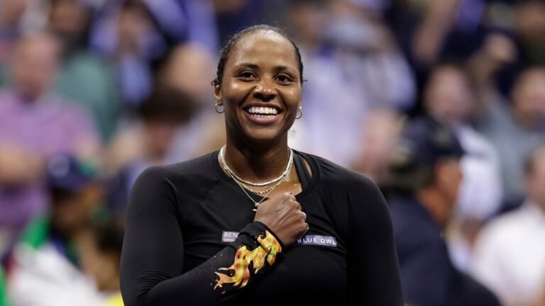 Watch: Fiery Taylor Townsend describes us open with the cutest story about a son, Aj