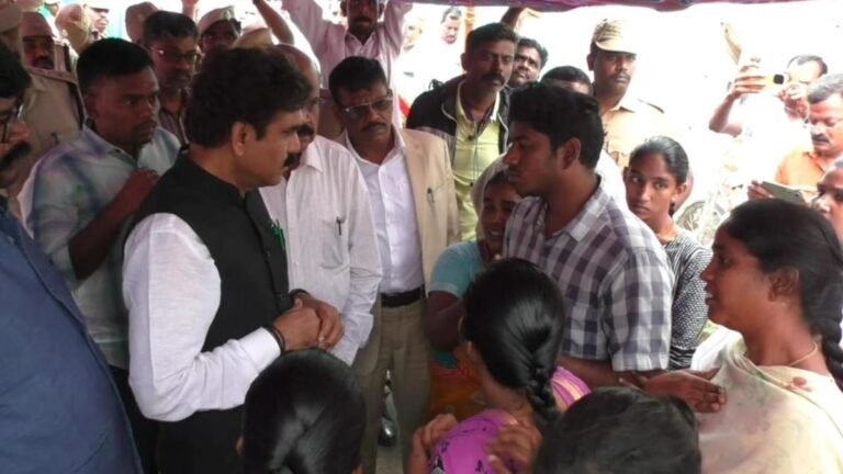 NCSC chief visits Karur, meets the families of the victims of Stampede