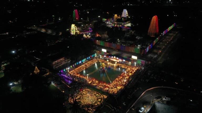 Srisailam wears a festive look on the first Monday “Karthika Masam”