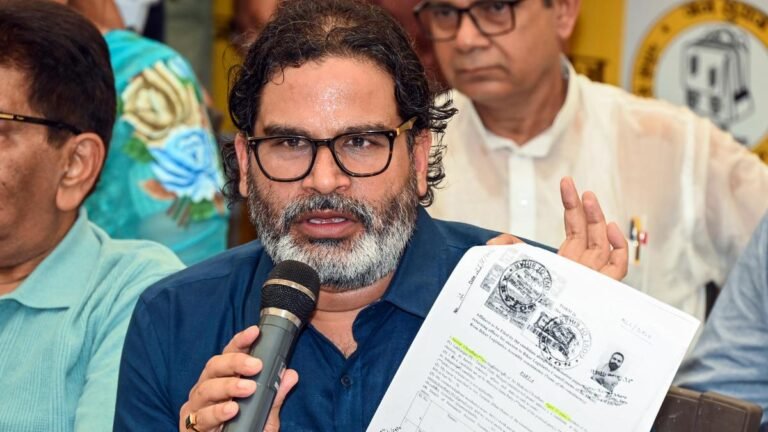 Party Jan Suraaaj Prashant Kishor presents a memorandum to Governor Bihar for removing a representative of cm