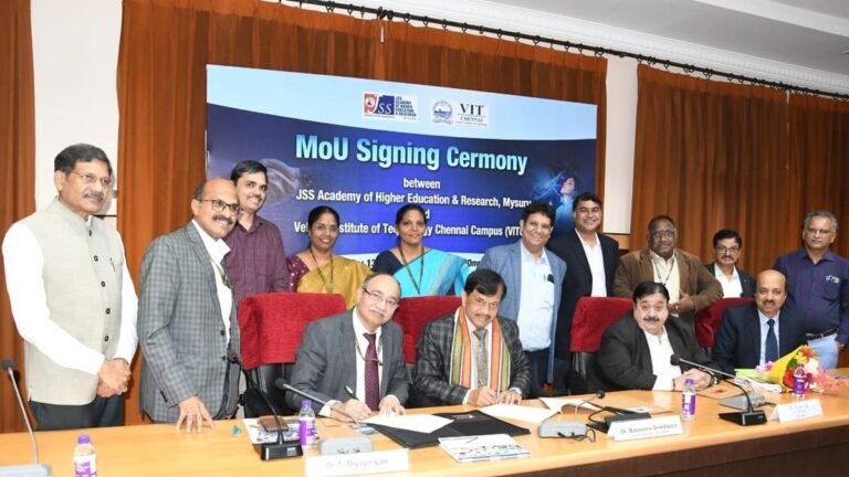 Mysuru’s JSS AHER, VIT CHENNAI SIG