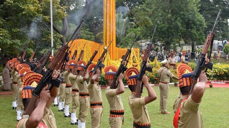 Karnataka: Police Martyrs Day in Mysuru, Chamarajanagar