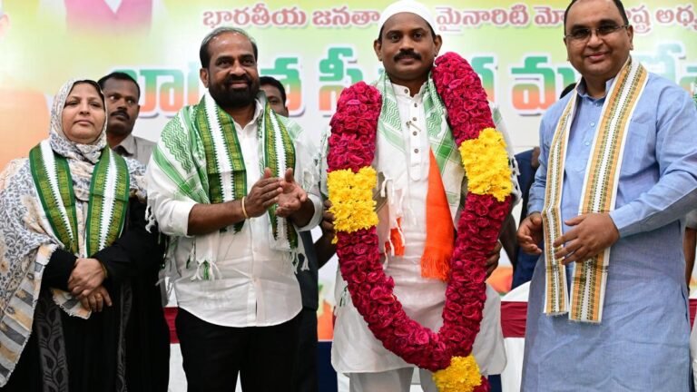 Syed Basha will take the lead as President of BJP State Morcha Morch