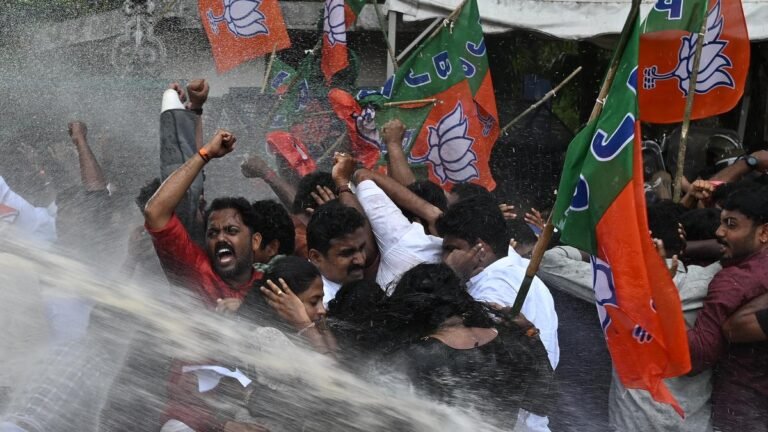 Sabarimala Gold ‘Theft’: Yuva Morcha Protest becomes violent