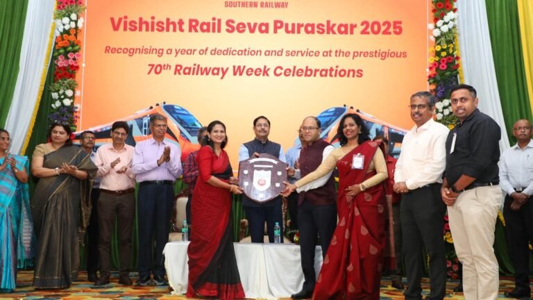 Railway Week Celebrations: Thiruvananthapuram Division Gains Efficiency, Individual Awards