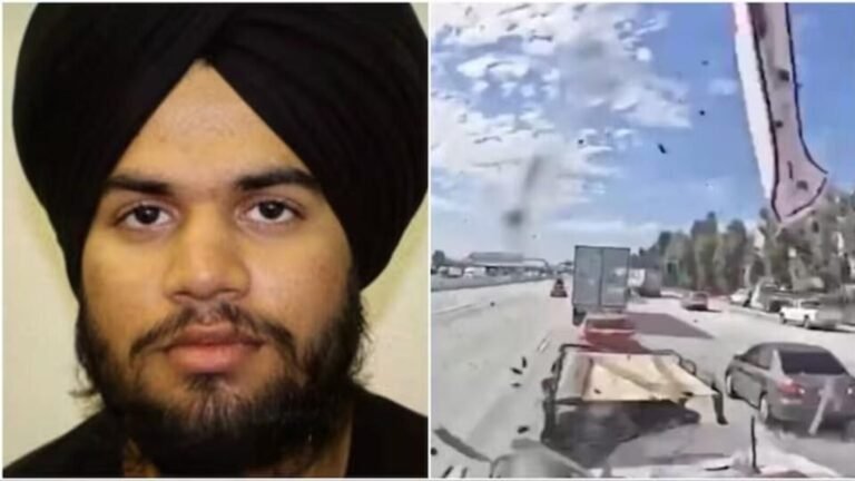 Video: Moment Indian-origin Jashanpreet Singh crashes truck into several cars in California traffic | Today’s news