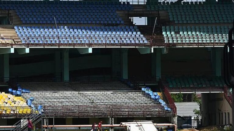 Controversy erupts over color change at JN stadium renovation in Kerala