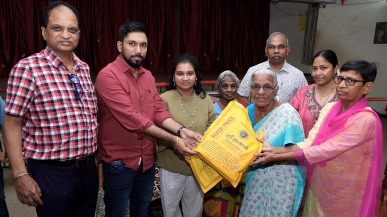 VIT donates essential items to orphanages, retirement homes and blind schools for Deepavali