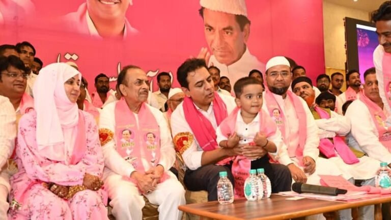 KTR urges minorities to teach Congress a lesson in Jubilee Hills poll for betraying them