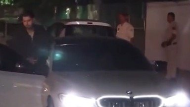 Harshit Rana will arrive at team dinner Gautama Gambira in Swanky BMW