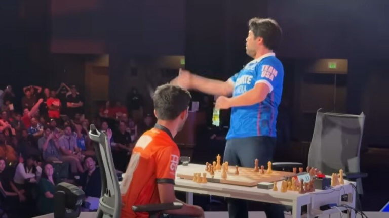 Hikaru throwing Gukesh’s king was practiced: BTS video from the night in front of the virus