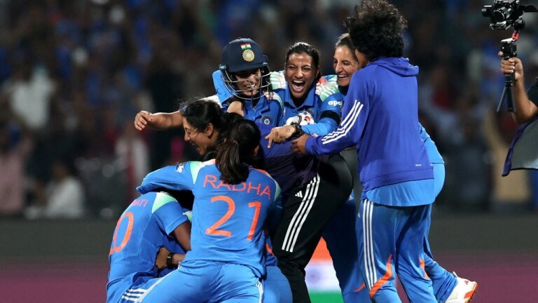 Rohit and Gambhir joined the celebrations after India stunned Australia in the World Cup semi-final