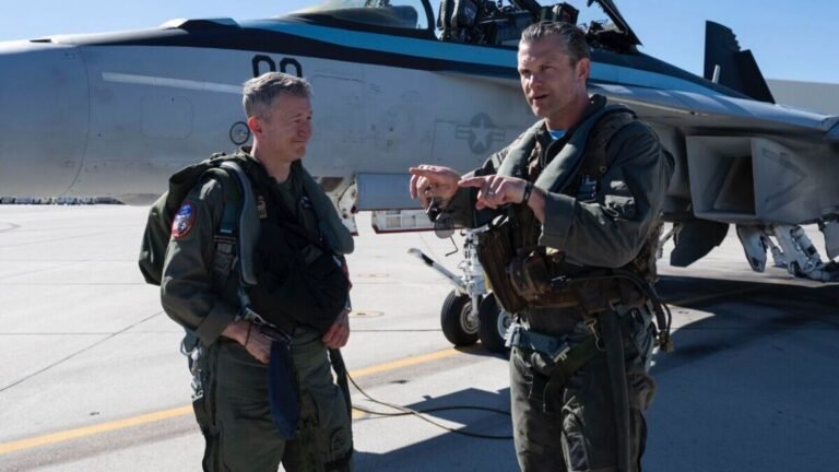 Pete Hegseth in a high-speed F/A-18 Super Hornet with TOPGUN pilots experiences breathtaking aerial stunts – Video | Today’s news