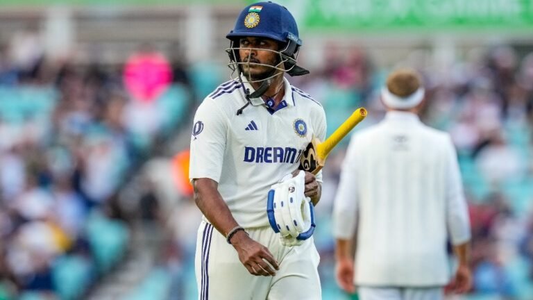 Indian Wi: India Sudharsan’s self -confidence can burst the test code despite a modest return
