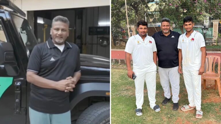 Watch: Father Naushad follows Sarfaraz Khan, losing 38 kg in stunning transformation
