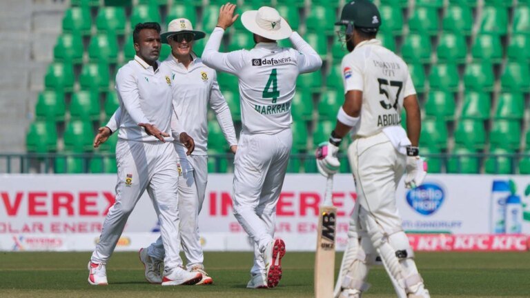 Then vs sa 1. Test: Muthuswamy, Harmer Remoned Pakistan as the leadership of South Africa Eye 1-0