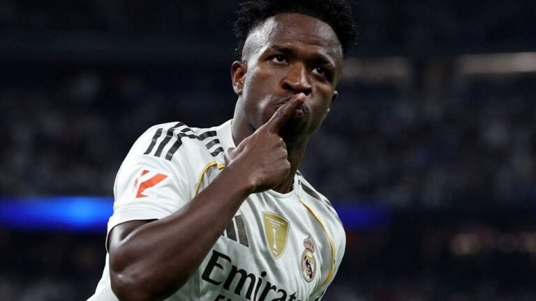 Vinicius Jr. Double vs Villarreal takes Real Madrid Top of Laliga Table