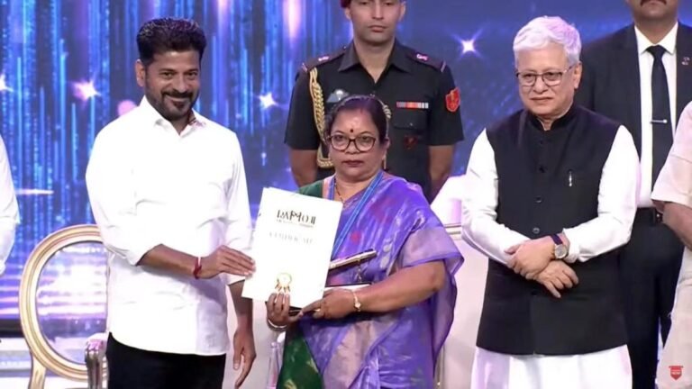 AKNU VC Prof. S. Prasannasree conferred the Ramoji Excellence Award for work on tribal languages