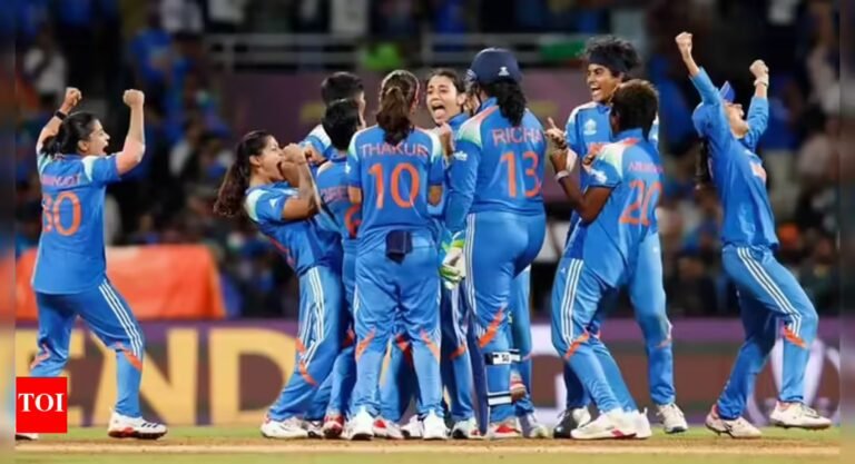 ‘WE ARE CHAMPIONS!’: Harmanpreet’s leap, Deepti’s strike and India’s tears of glory – Watch the winning moment | Cricket News – The Tech Word News