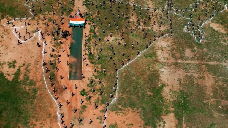 NCC cadets make ‘Map of India’ on the occasion of National Unity Day in Tirupati