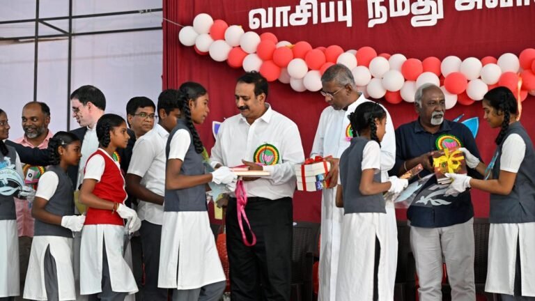 Butterfly Express, an initiative to provide a library for village schools, was inaugurated at Don Bosco School in Tiruvannamalai