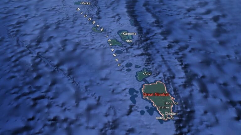 Great Nicobar Island Project: map prepared to mark tribal reserve