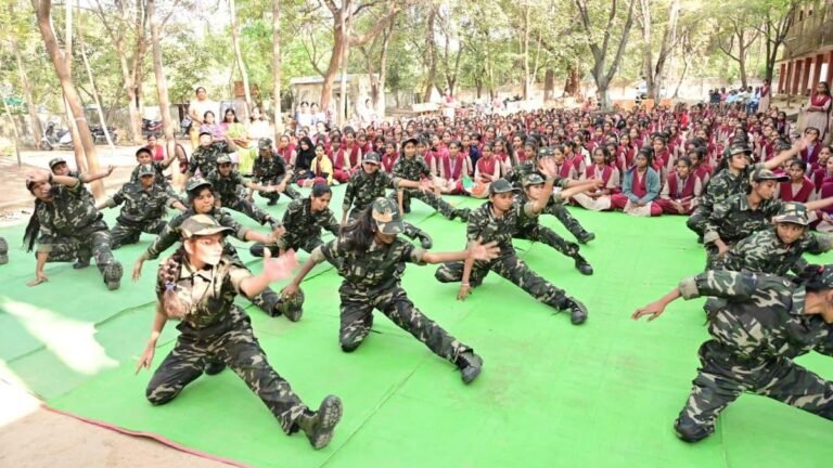 A women safety awareness program held under the ‘police as’ initiative in Adilabad
